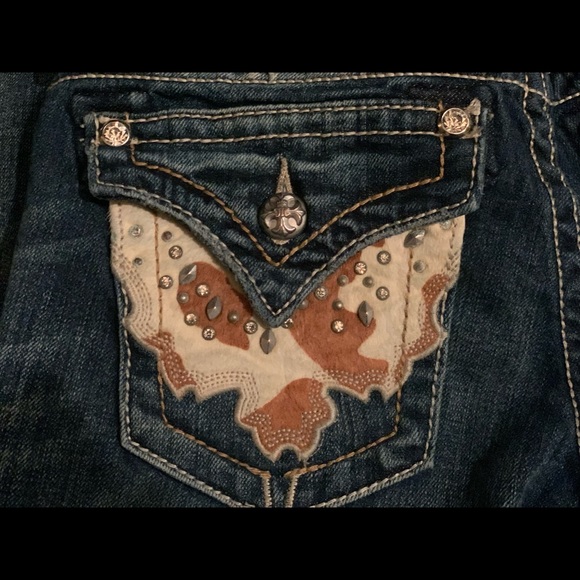 Like New Miss Me Boot Cut Jeans pants - Picture 3 of 7